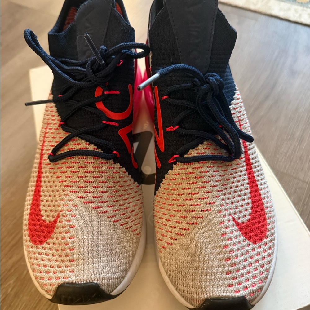 Nike Black and Red Knit Sneakers